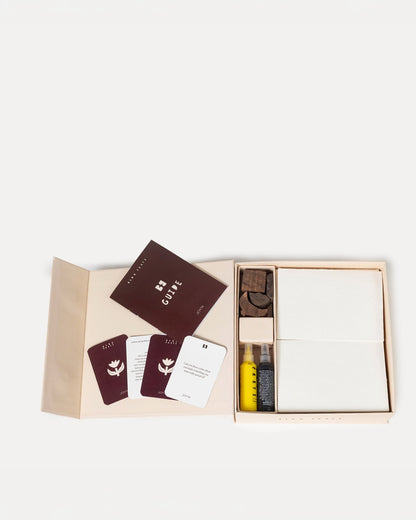 Tulip Print Block Stationary Kit